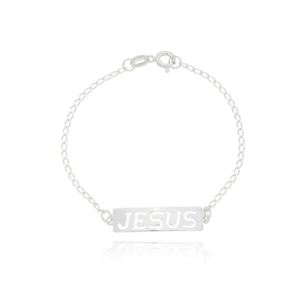 Pulseira Infantil Chapinha Jesus 1,4gr