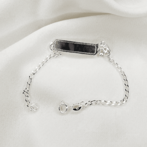 Pulseira Infantil Chapinha Menino ou Chapinha Menina gravação opcional